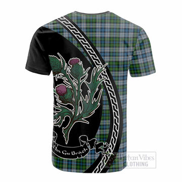 MacNeil (McNeil) Family Crest Tartan Cotton T-shirt Alba Thistle Inspired