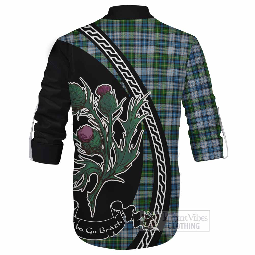 MacNeil (McNeil) Family Crest Tartan Ghillie Shirt Alba Thistle Inspired - Tartan Vibes Clothing