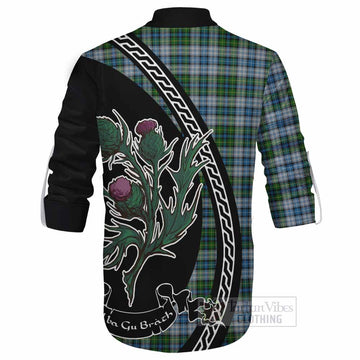 MacNeil (McNeil) Family Crest Tartan Ghillie Shirt Alba Thistle Inspired