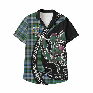 MacNeil (McNeil) Family Crest Tartan Kid Hawaiian Shirt Alba Thistle Inspired - Tartan Vibes Clothing