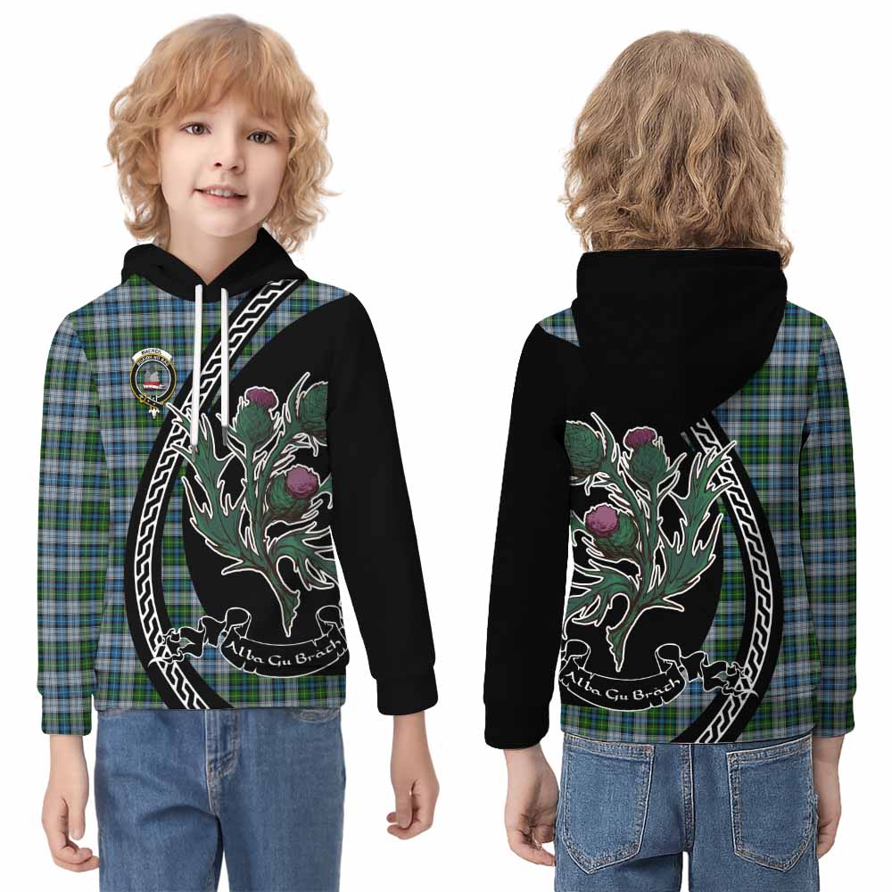 MacNeil (McNeil) Family Crest Tartan Kid Hoodie Alba Thistle Inspired - Tartan Vibes Clothing
