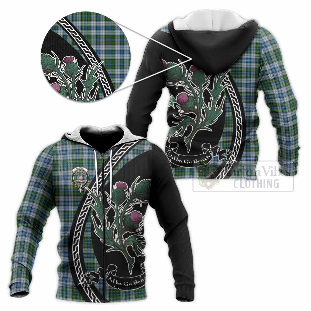 MacNeil (McNeil) Family Crest Tartan Knitted Hoodie Alba Thistle Inspired - Tartan Vibes Clothing