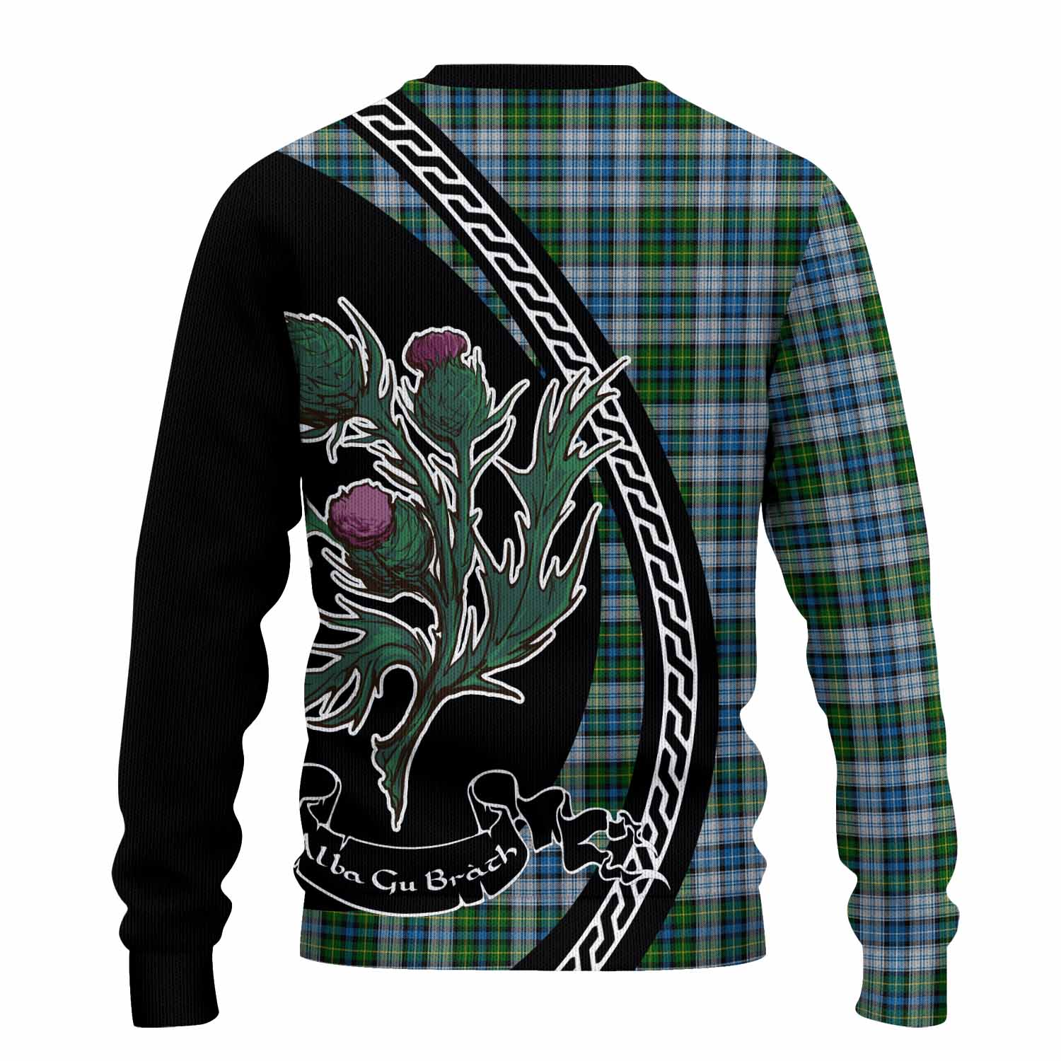MacNeil (McNeil) Family Crest Tartan Knitted Sweater Alba Thistle Inspired - Tartan Vibes Clothing