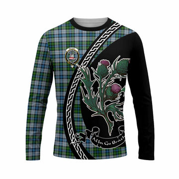 MacNeil (McNeil) Family Crest Tartan Long Sleeve T-Shirt Alba Thistle Inspired - Tartan Vibes Clothing