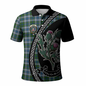 MacNeil (McNeil) Family Crest Tartan Polo Shirt Alba Thistle Inspired