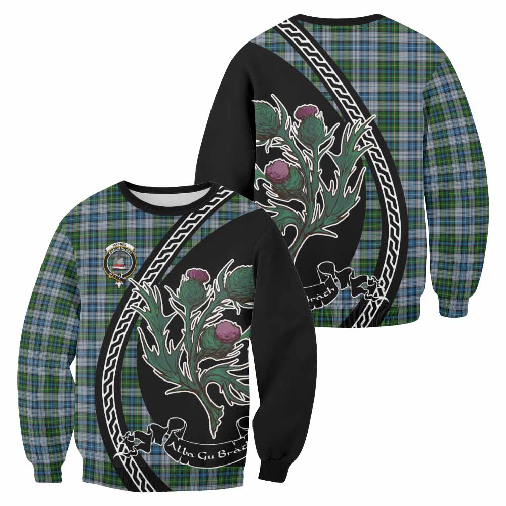 MacNeil (McNeil) Family Crest Tartan Sweatshirt Alba Thistle Inspired - Tartan Vibes Clothing