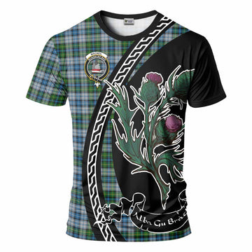 MacNeil (McNeil) Family Crest Tartan T-Shirt Alba Thistle Inspired - Tartan Vibes Clothing