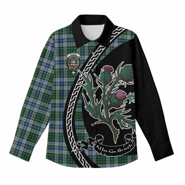 MacNeil (McNeil) Family Crest Tartan Women Casual Shirt Alba Thistle Inspired - Tartan Vibes Clothing