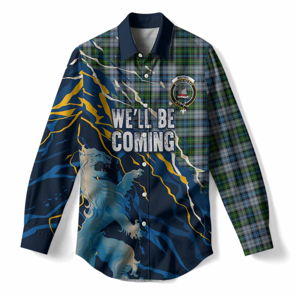 MacNeil (McNeil) Scotland Tartan Women Casual Shirt WC2026 Football - We'll Be Coming