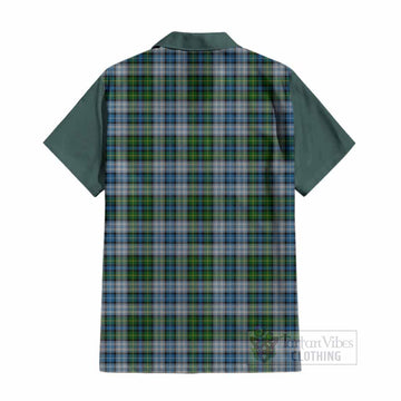 MacNeil (McNeil) Tartan Accent Cotton Hawaiian Shirt with Family Crest