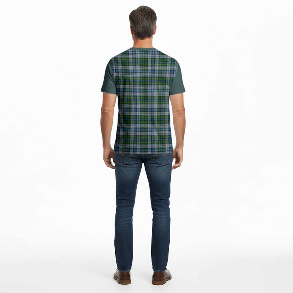 MacNeil (McNeil) Tartan Accent Cotton T-shirt with Family Crest