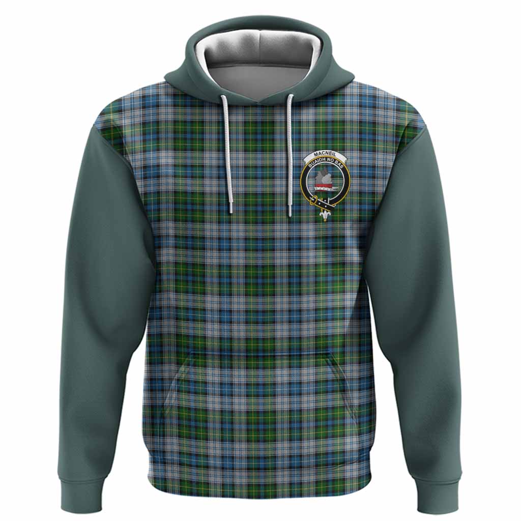 MacNeil (McNeil) Tartan Accent Hoodie with Family Crest