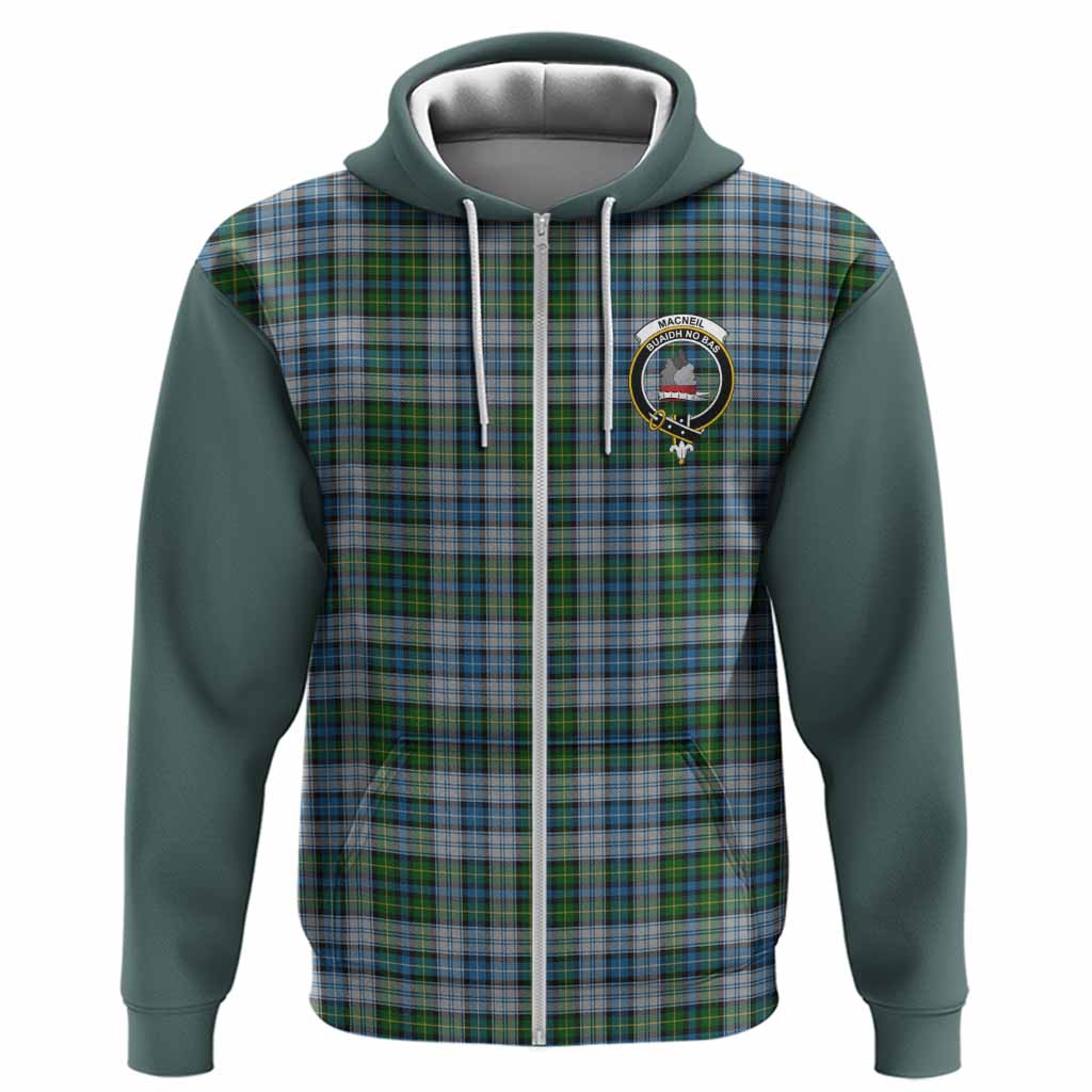MacNeil (McNeil) Tartan Accent Hoodie with Family Crest