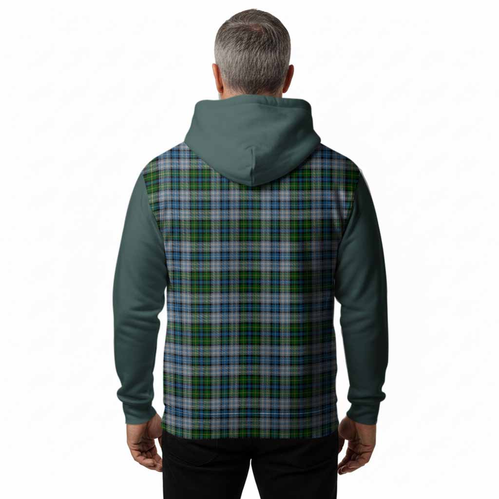 MacNeil (McNeil) Tartan Accent Hoodie with Family Crest