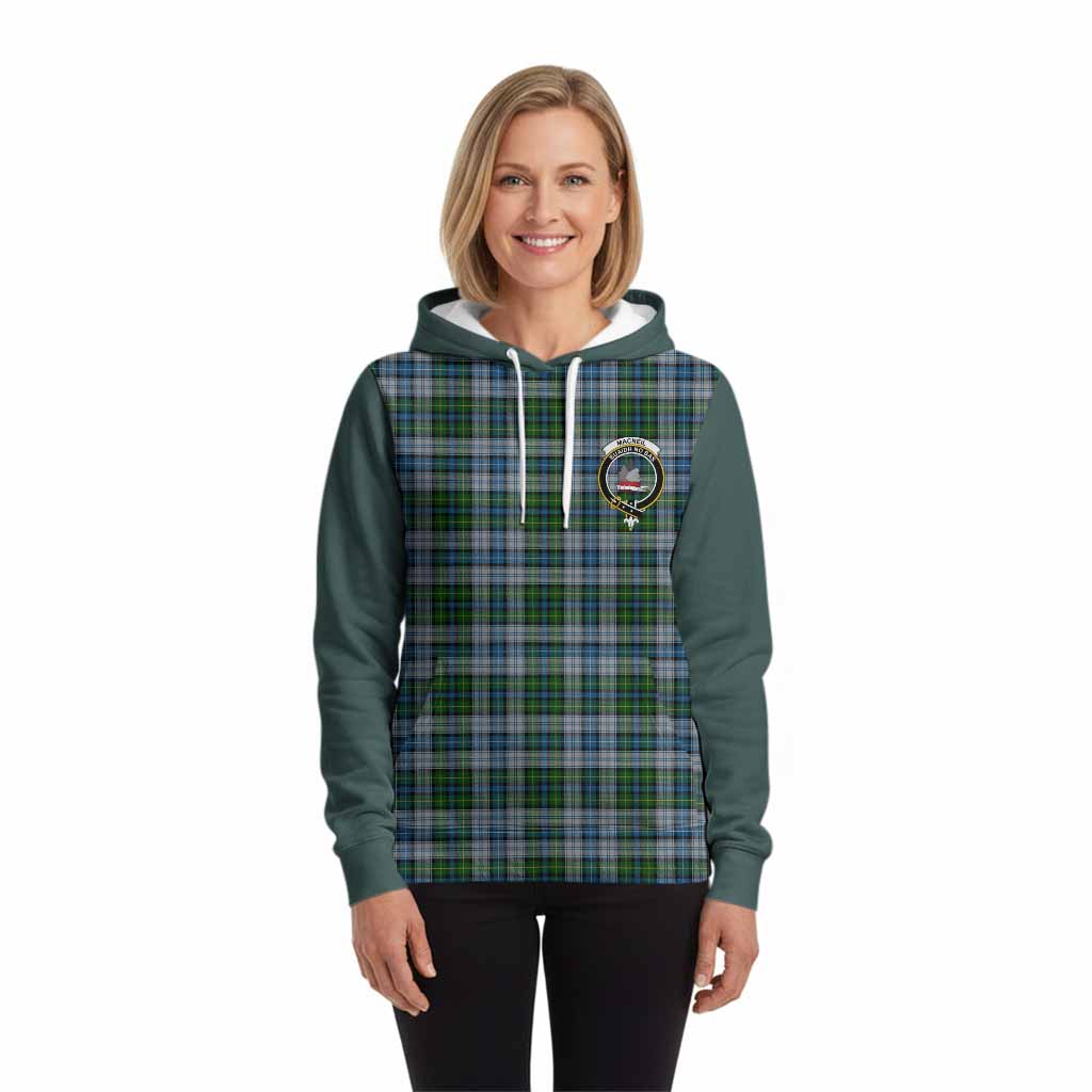 MacNeil (McNeil) Tartan Accent Hoodie with Family Crest