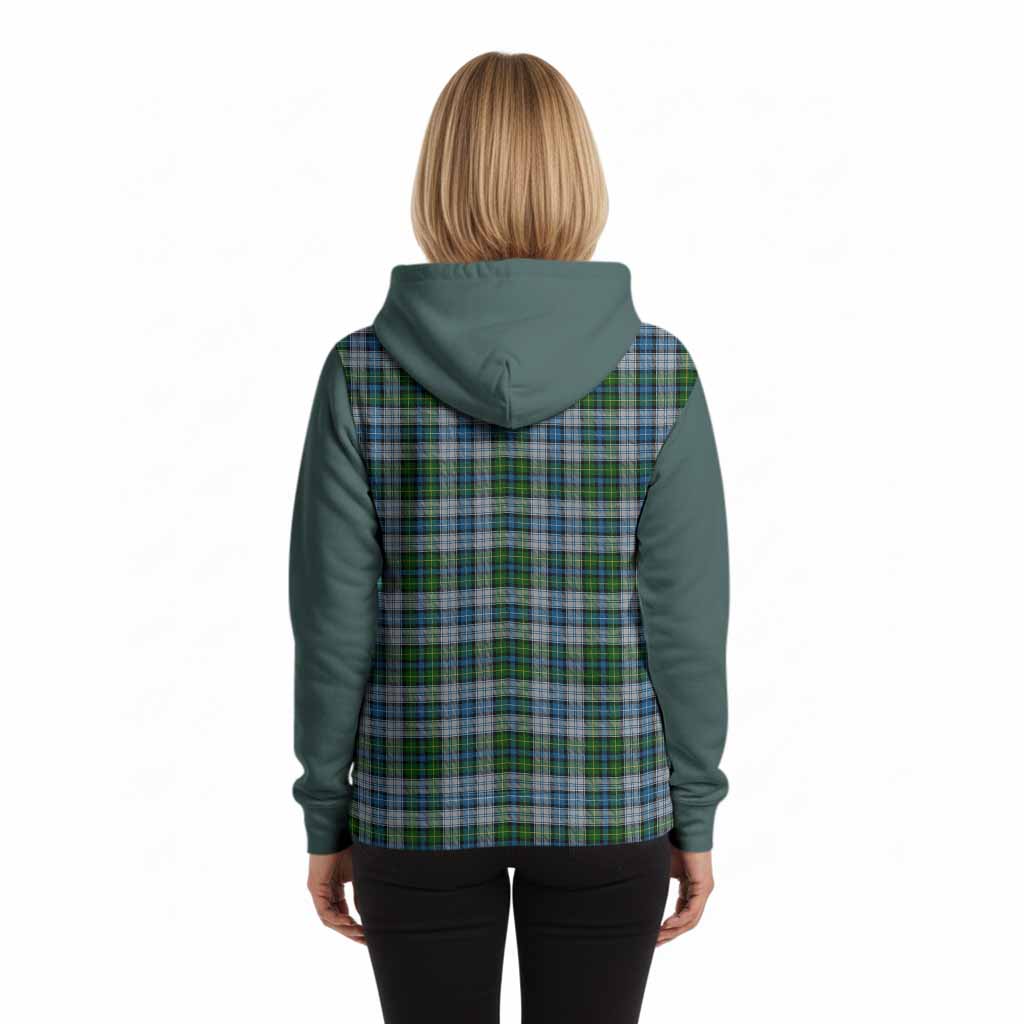 MacNeil (McNeil) Tartan Accent Hoodie with Family Crest