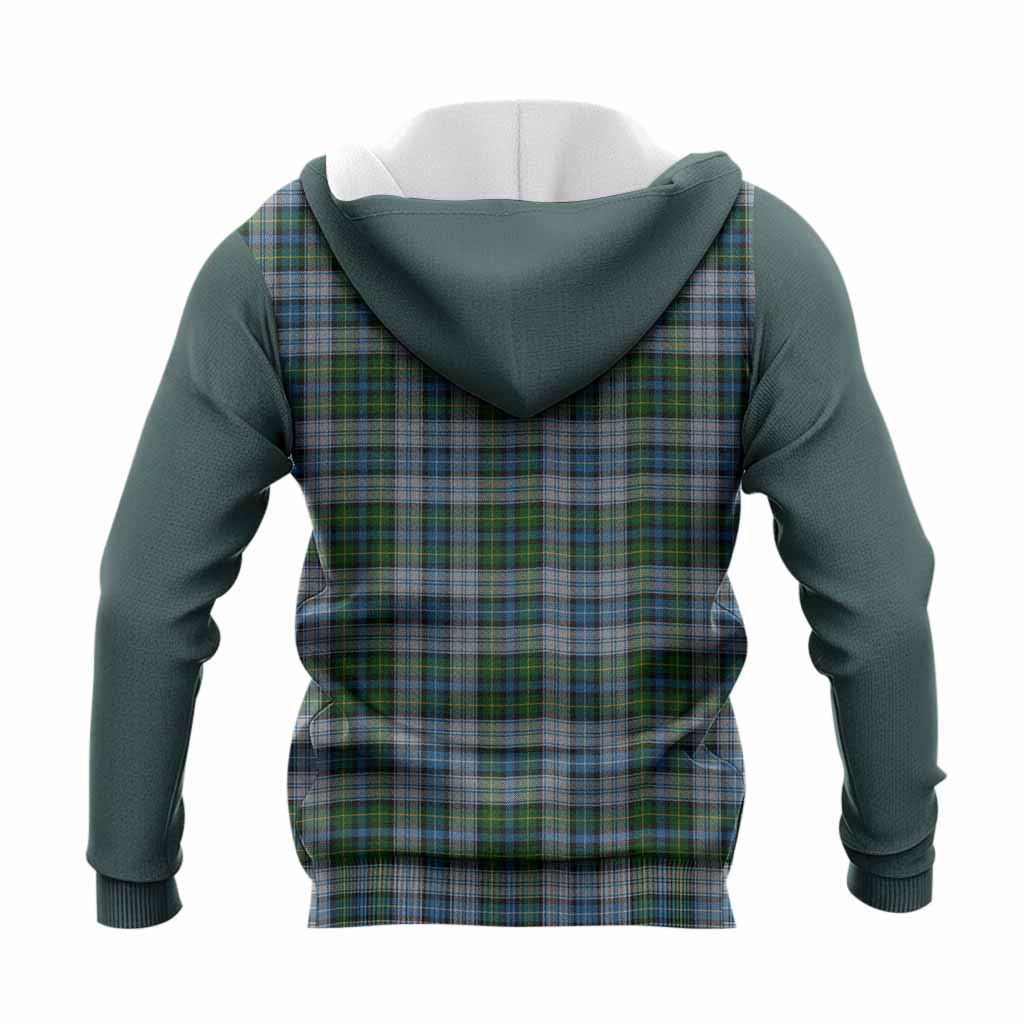MacNeil (McNeil) Tartan Accent Knitted Hoodie with Family Crest
