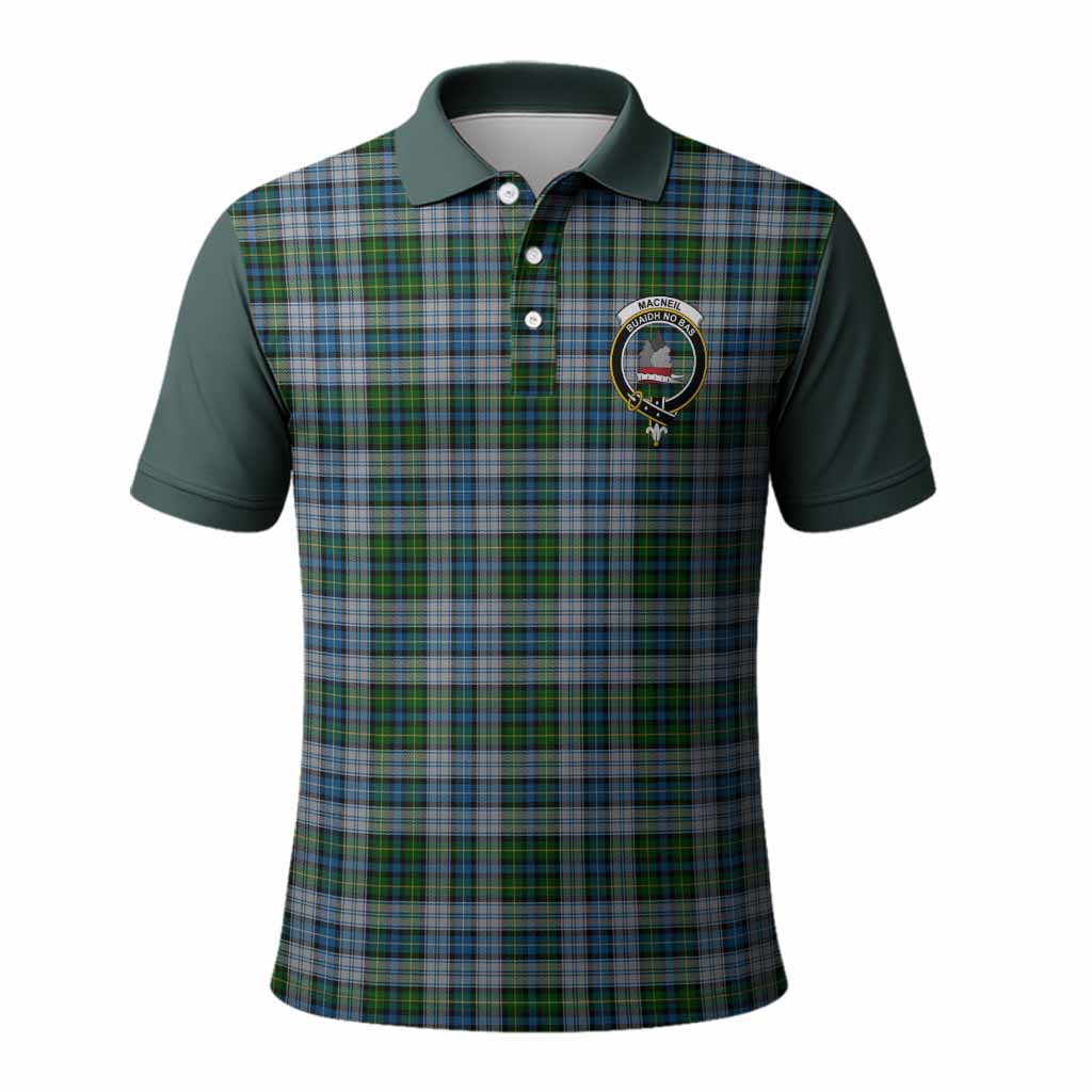 MacNeil (McNeil) Tartan Accent Polo Shirt with Family Crest