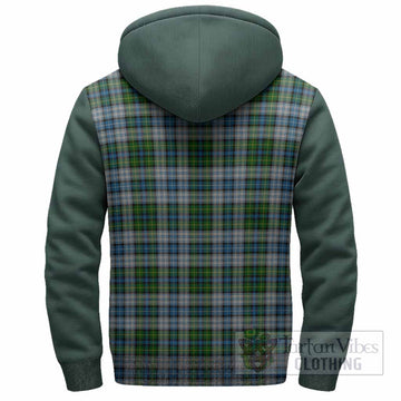 MacNeil (McNeil) Tartan Accent Sherpa Hoodie with Family Crest
