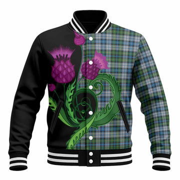 MacNeil (McNeil) Tartan Baseball Jacket Traditional Scottish Thistle