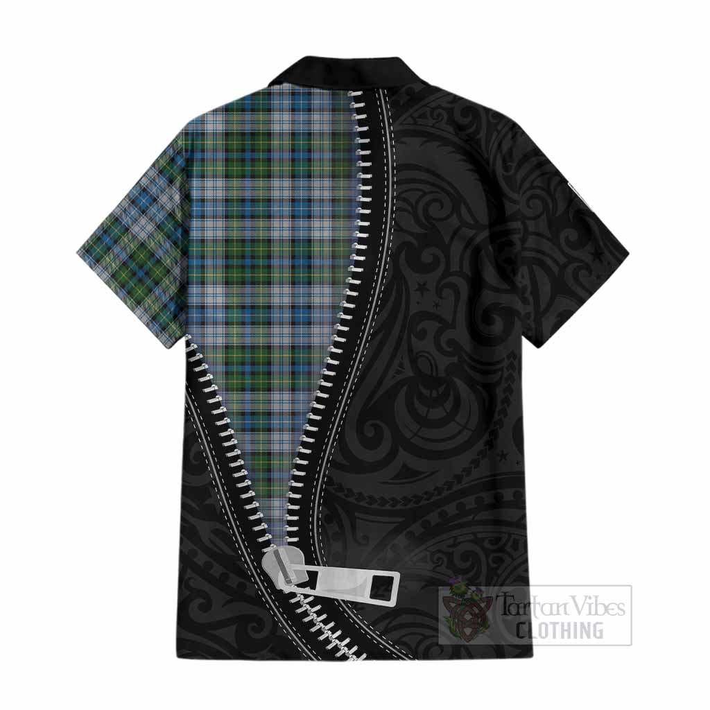 MacNeil (McNeil) Tartan Cotton Hawaiian Shirt New Zealand Pattern Unique Zipper Stylized