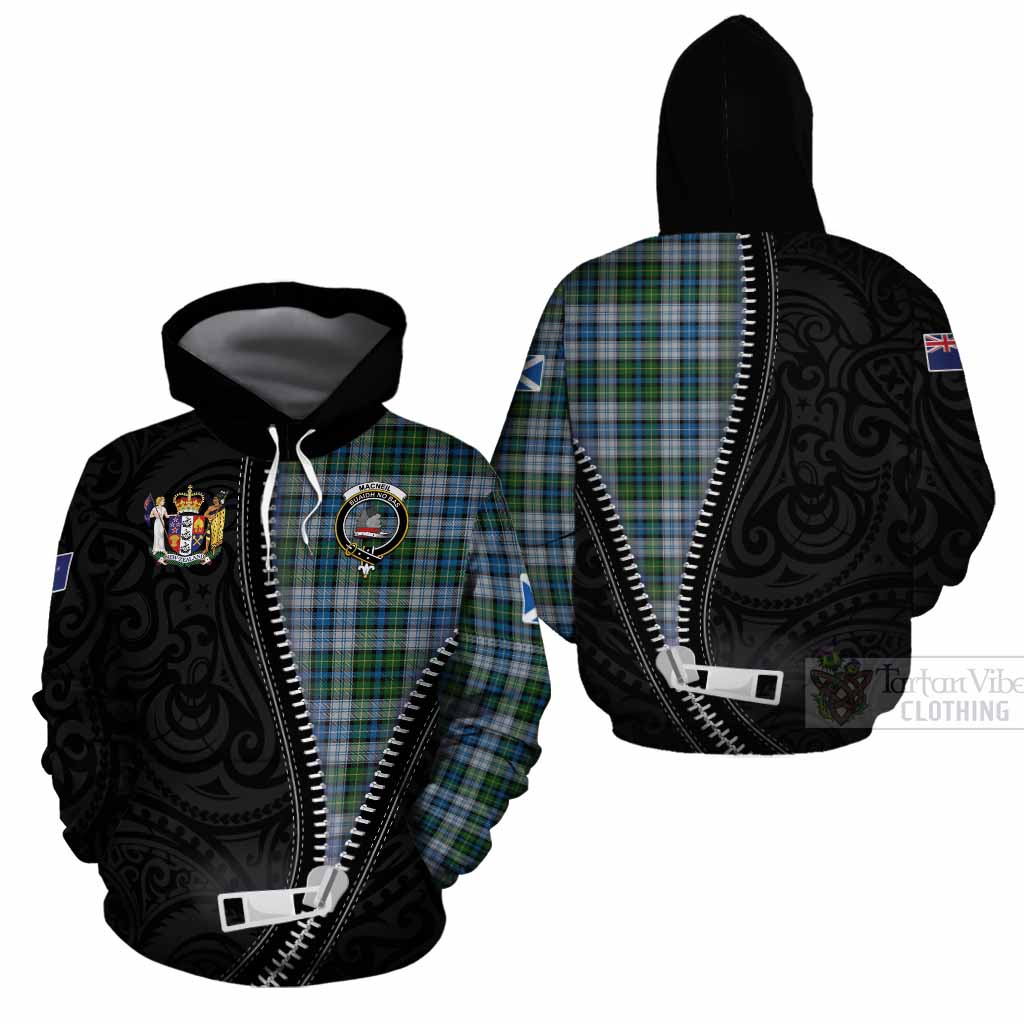 MacNeil (McNeil) Tartan Cotton Hoodie New Zealand Pattern Unique Zipper Stylized