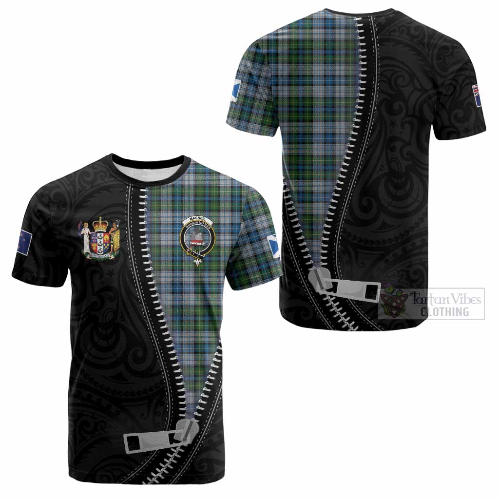 MacNeil (McNeil) Tartan Cotton T-shirt New Zealand Pattern Unique Zipper Stylized