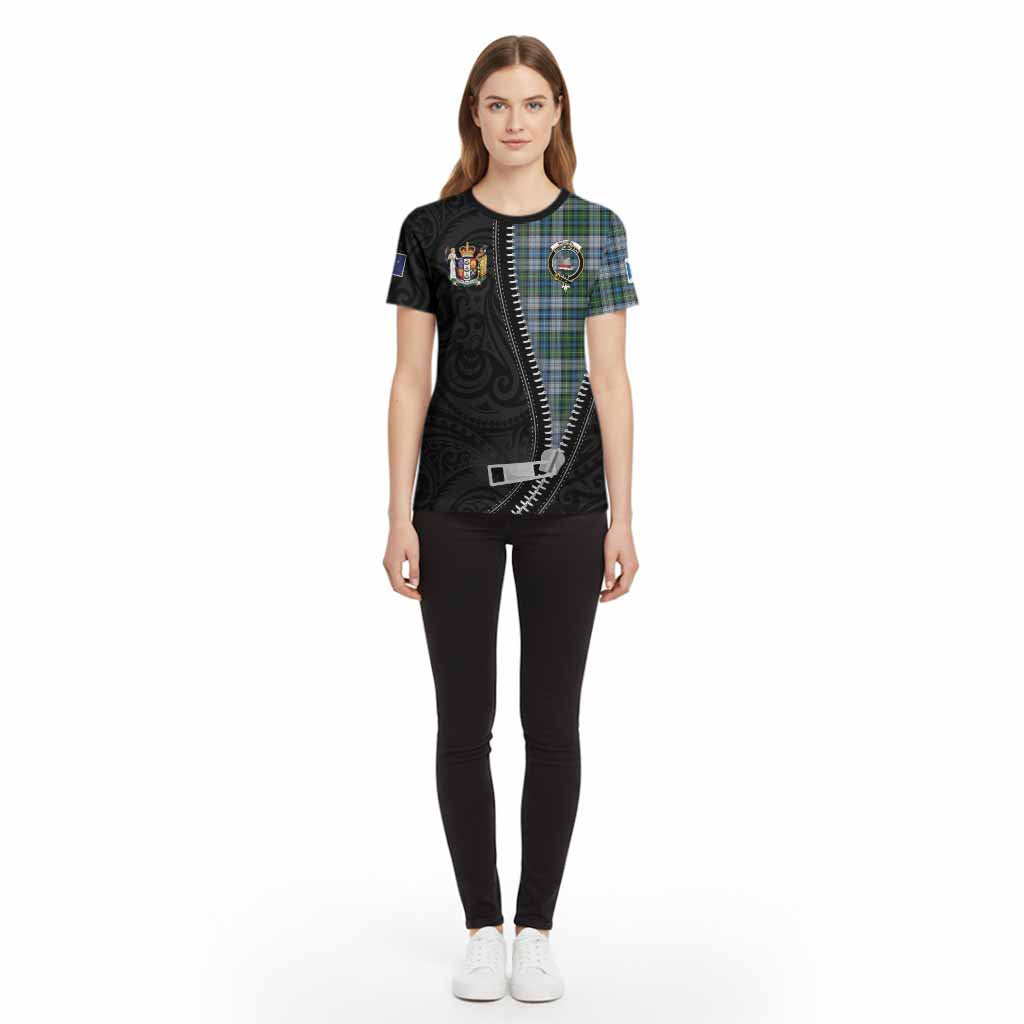 MacNeil (McNeil) Tartan Cotton T-shirt New Zealand Pattern Unique Zipper Stylized