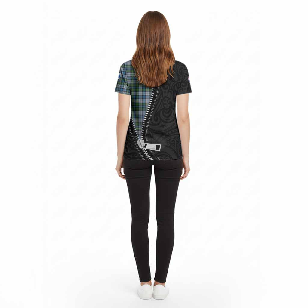MacNeil (McNeil) Tartan Cotton T-shirt New Zealand Pattern Unique Zipper Stylized
