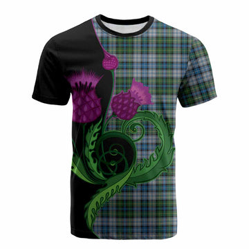 MacNeil (McNeil) Tartan Cotton T-shirt Traditional Scottish Thistle