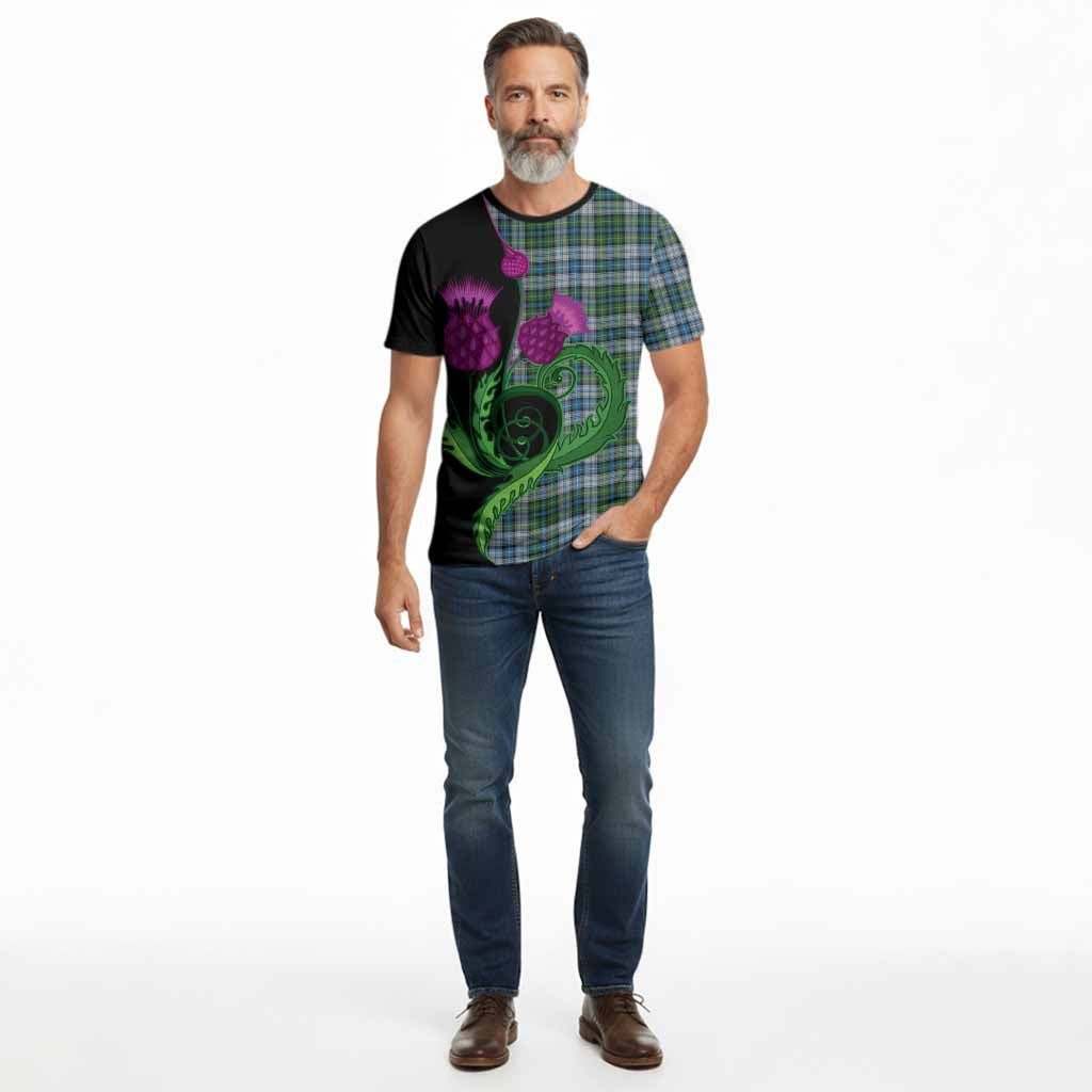 MacNeil (McNeil) Tartan Cotton T-shirt Traditional Scottish Thistle