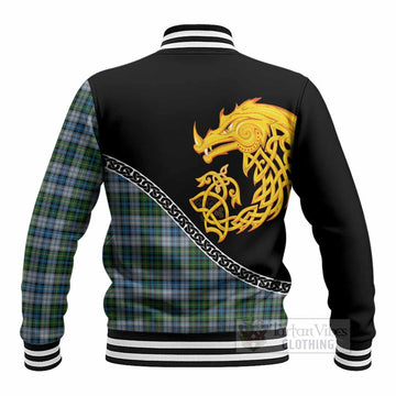 MacNeil (McNeil) Tartan Crest Baseball Jacket Legendary Dragon Knot Half Style