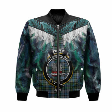 MacNeil (McNeil) Tartan Crest Bomber Jacket New Zealand Maori Korowai Cloak