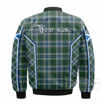 MacNeil (McNeil) Tartan Crest Bomber Jacket Scotland Coat of Arm Flag Style
