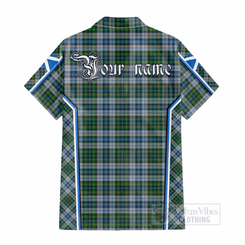 MacNeil (McNeil) Tartan Crest Cotton Hawaiian Shirt Scotland Coat of Arm Flag Style - Tartan Vibes Clothing