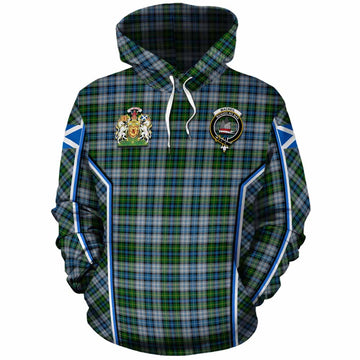 MacNeil (McNeil) Tartan Crest Cotton Hoodie Scotland Coat of Arm Flag Style