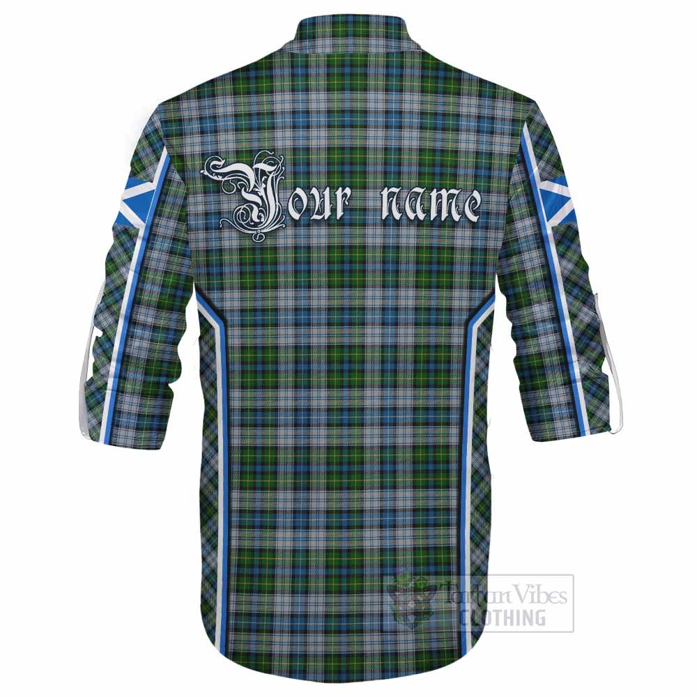 MacNeil (McNeil) Tartan Crest Ghillie Kilt Shirt Scotland Coat of Arm Flag Style - Tartan Vibes Clothing