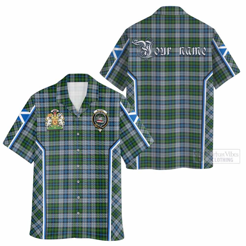 MacNeil (McNeil) Tartan Crest Hawaiian Shirt Scotland Coat of Arm Flag Style - Tartan Vibes Clothing