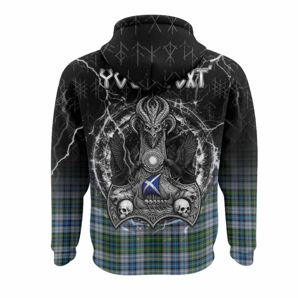 MacNeil (McNeil) Tartan Crest Hoodie Celtic Odin's Raven Legacy