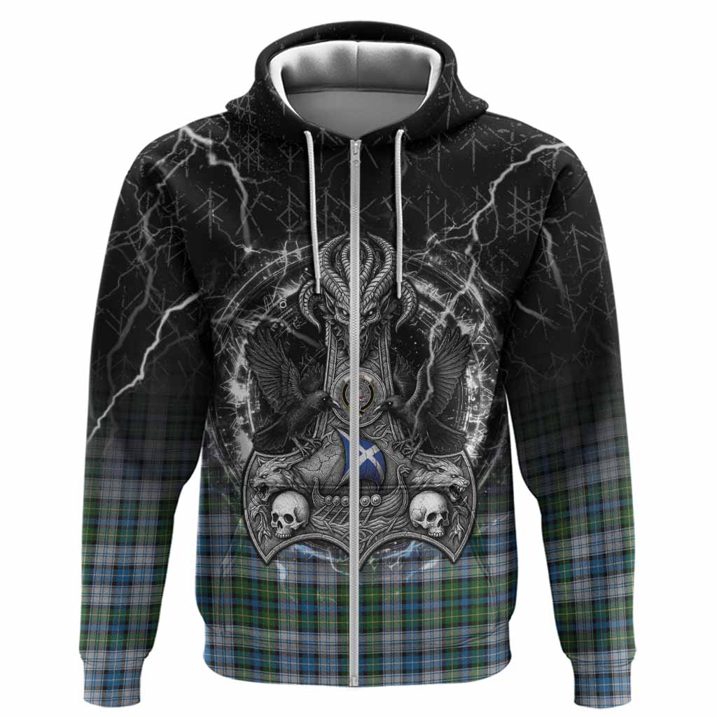 MacNeil (McNeil) Tartan Crest Hoodie Celtic Odin's Raven Legacy