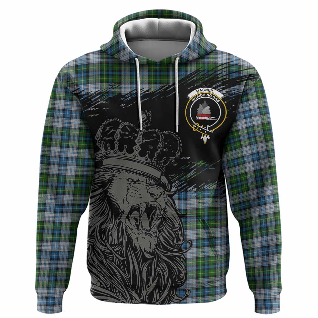 MacNeil (McNeil) Tartan Crest Hoodie Crowned Lion Heritage Style