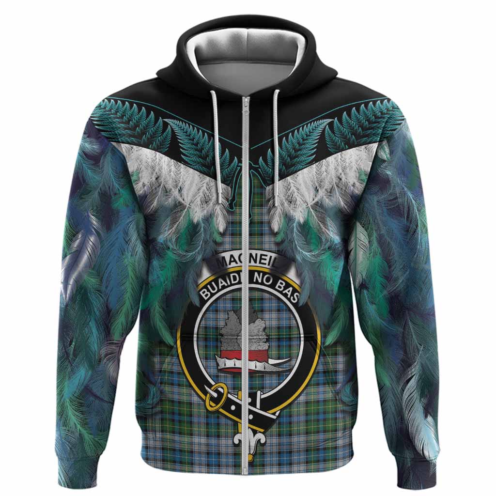 MacNeil (McNeil) Tartan Crest Hoodie New Zealand Maori Korowai Cloak