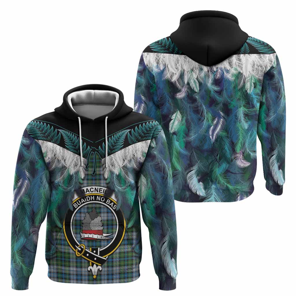 MacNeil (McNeil) Tartan Crest Hoodie New Zealand Maori Korowai Cloak