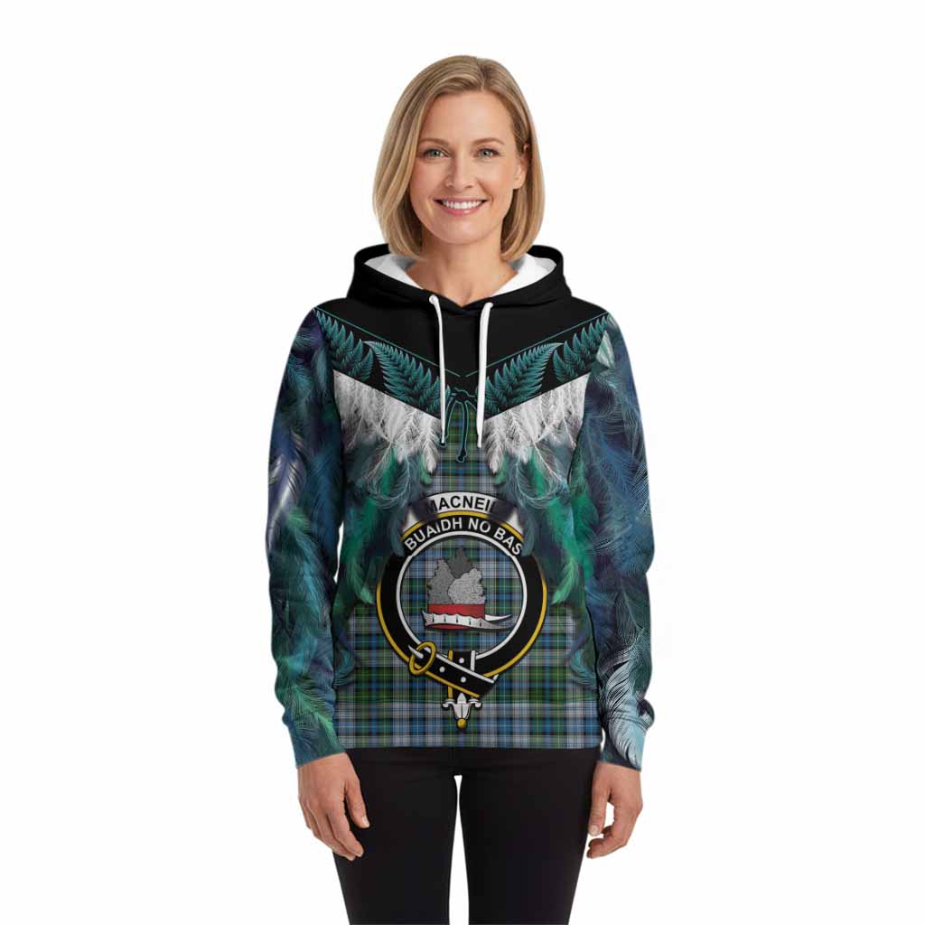 MacNeil (McNeil) Tartan Crest Hoodie New Zealand Maori Korowai Cloak