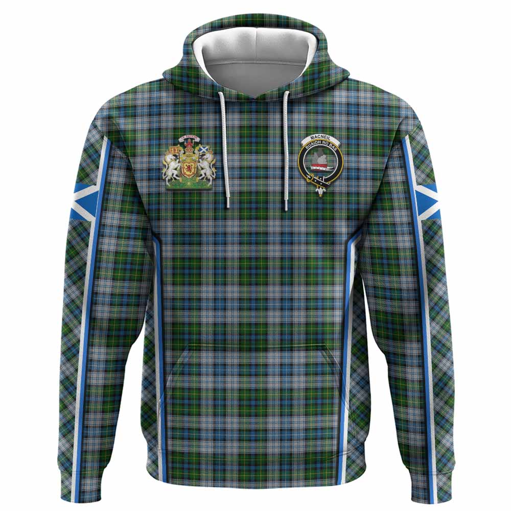 MacNeil (McNeil) Tartan Crest Hoodie Scotland Coat of Arm Flag Style - Tartan Vibes Clothing