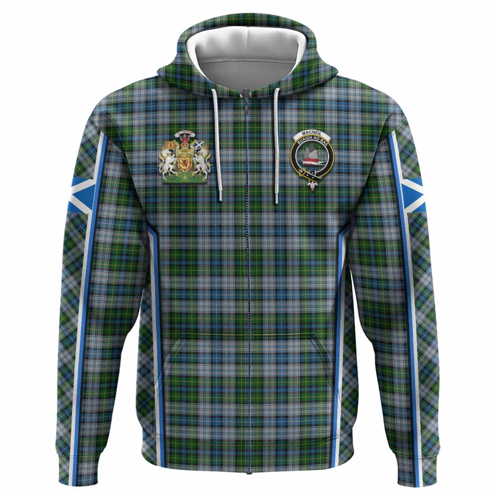 MacNeil (McNeil) Tartan Crest Hoodie Scotland Coat of Arm Flag Style - Tartan Vibes Clothing