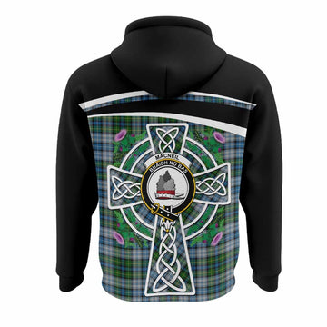 MacNeil (McNeil) Tartan Crest Hoodie Scottish Thistle Celtic Cross Alba Gu Brath