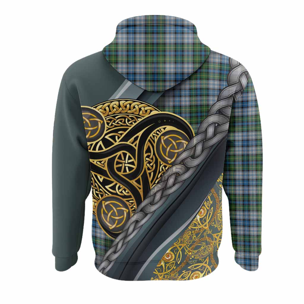 MacNeil (McNeil) Tartan Crest Hoodie Scottish Triskele Celtic