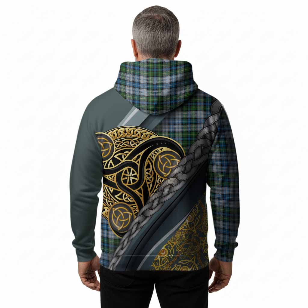 MacNeil (McNeil) Tartan Crest Hoodie Scottish Triskele Celtic