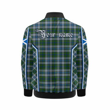 MacNeil (McNeil) Tartan Crest Kid Bomber Jacket Scotland Coat of Arm Flag Style